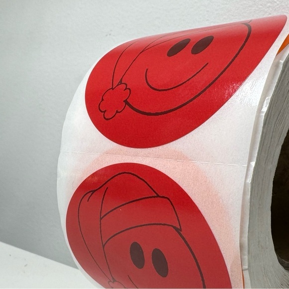 Smiley face Christmas sticker for kindle, Santa smiley face sticker 100pcs - Picture 10 of 15
